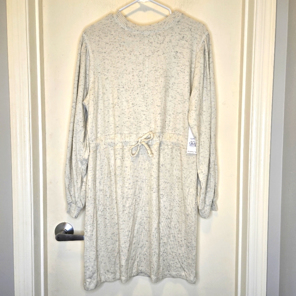 NWT Dex oatmeal stretchy sweater dress size XL